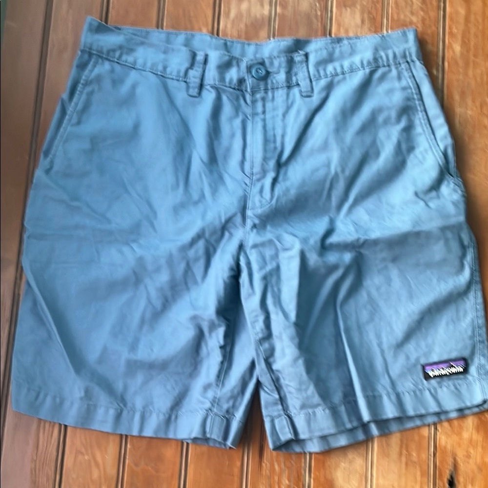 Patagonia Blue Flat Front Casual Shorts